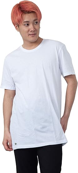 Amazon Lacoste ラコステ Tシャツ メンズ 半袖 無地 Classic Fit Crew Neck Tee Tシャツ カットソー 通販