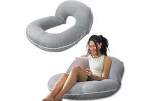 INSEN Reading Pillow, Back Pillow for Sitting in Bed for Reading, Nurse & Relax, Reading Pillow for Adults, Moms & Kids, Sit Up Pillow for Bed
