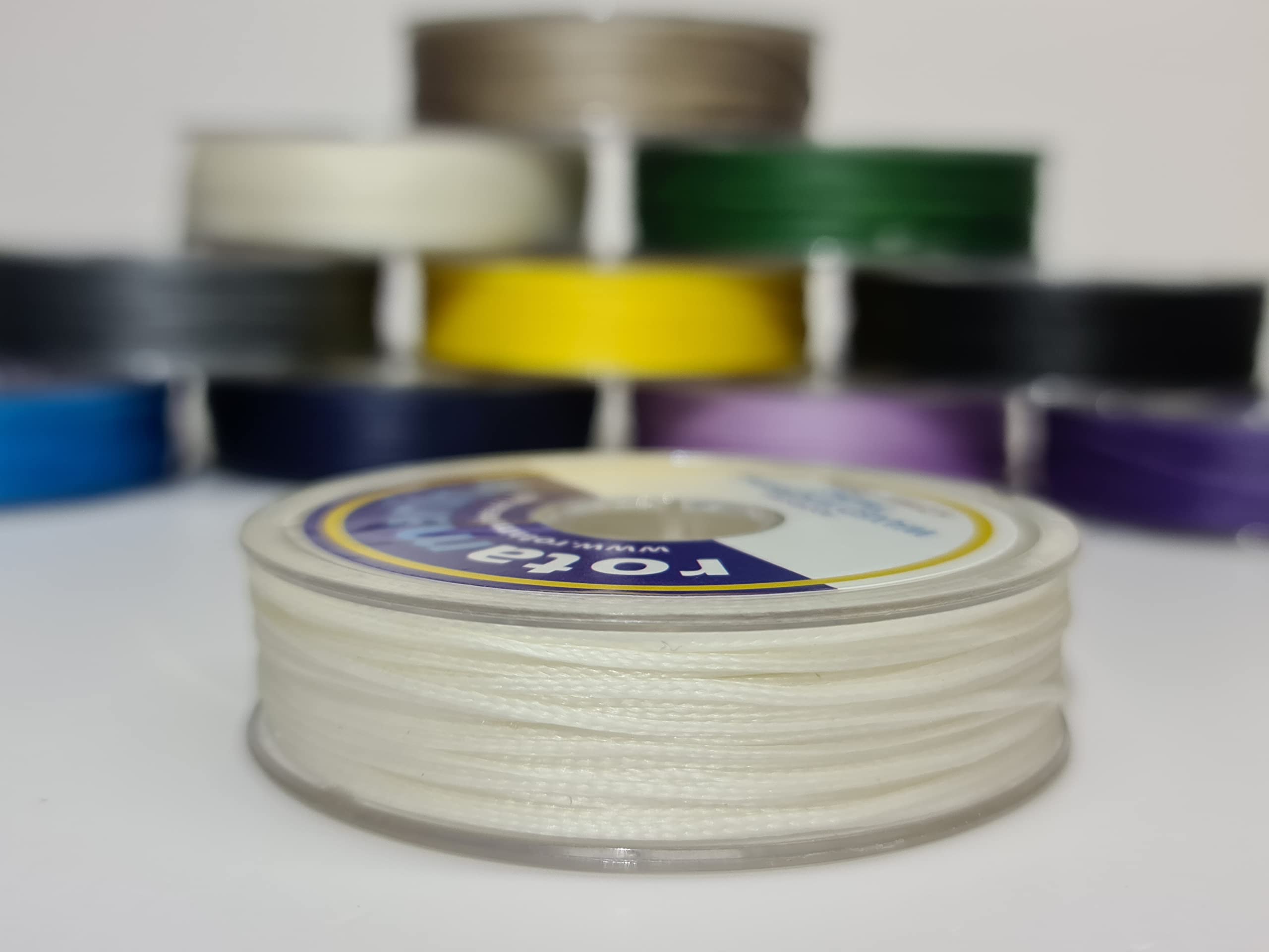 1.2mm Polyester Waxed Whipping Twine 25mt Spool (White)