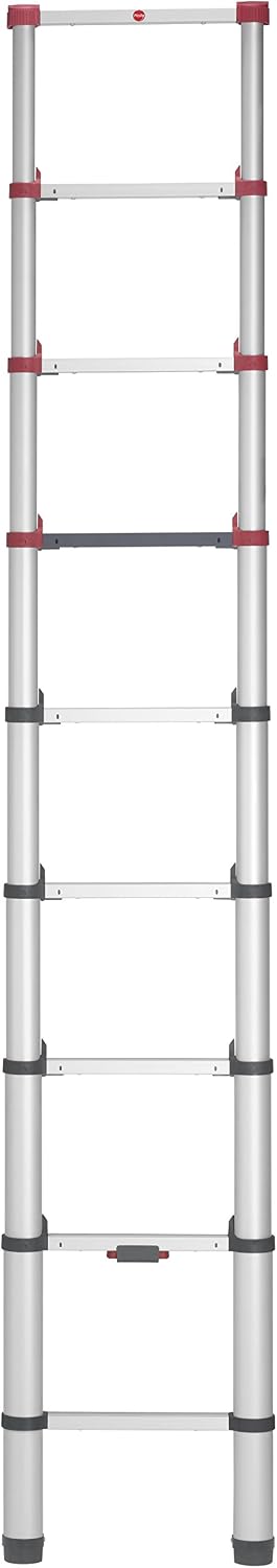 Hailo 7113091 Telescopic Ladder - Silver (1-Piece), 1x9 Sprossen - Image 3