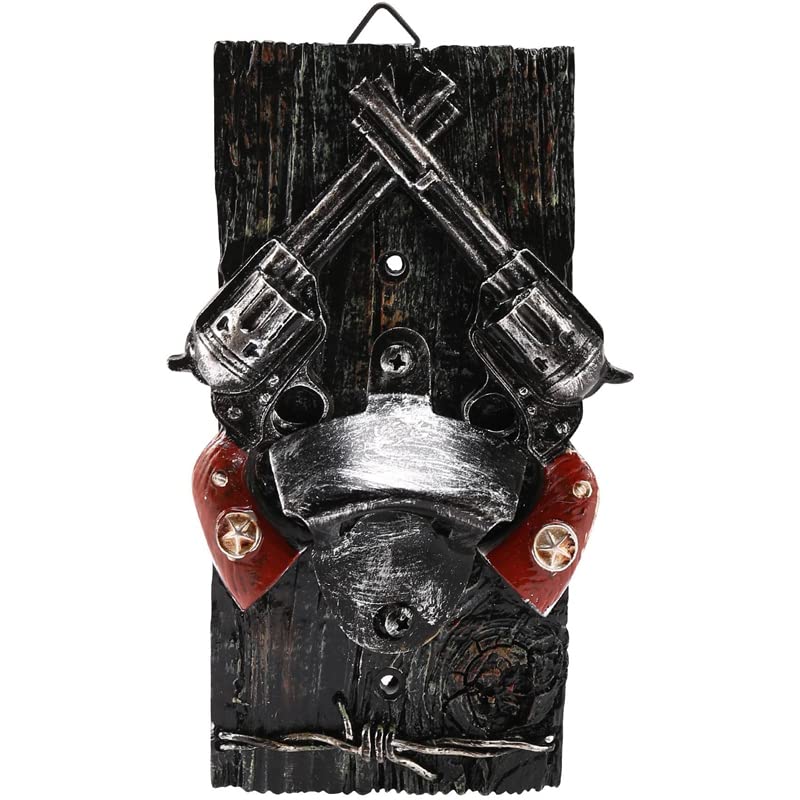 Tmand 8 Inch Vintage Wall Mounted Bottle Opener Bar Wall Decoration Wall Hanger Can Opener Gift