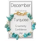 MMIUAEG Birthstone Crystal Beads Bracelets for Women Men Colorful Birthstone Bracelet for Women Reducing Anxiety Zodiac Month Wristlet Christmas Birthday Graduation Gifts