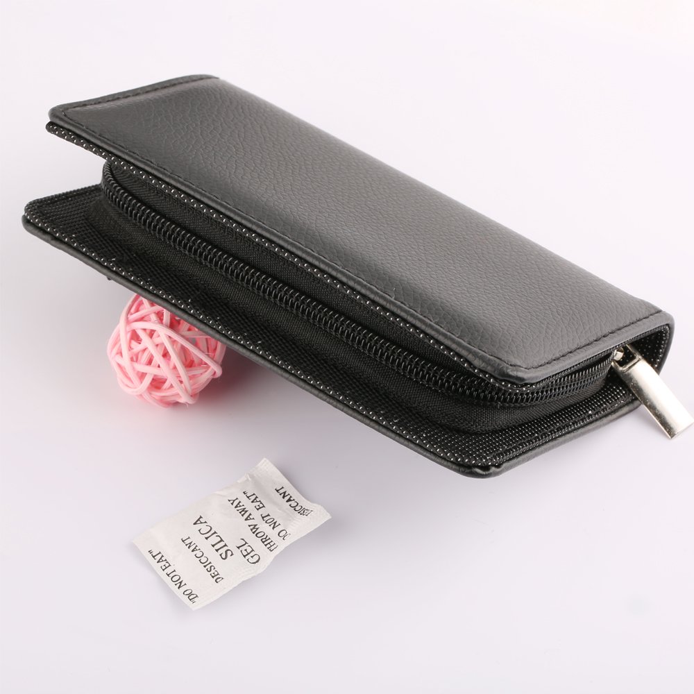 Manicure Pedicure Set Stainless Steel Nail Clippers Travel Grooming Kit with Protable Case-UHIBROS (Zip Black)