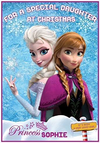 Personalised Frozen Inspired Christmas Cards - 4 Designs (Elsa & Anna)