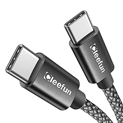 CLEEFUN 6ft USB C to USB C Cable PD 60W for iPhone