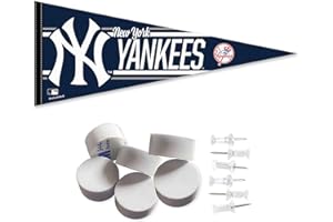 WinCraft NY Yankees Pennant Banner and Wall Tack Pads