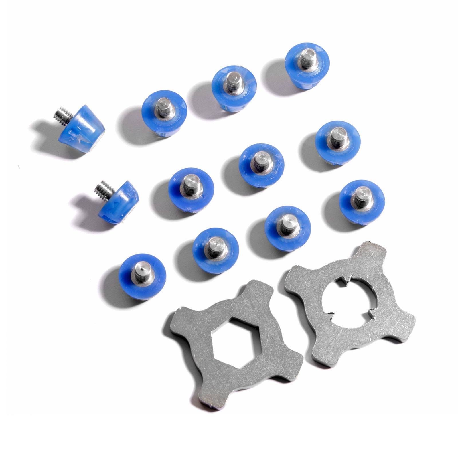 Genérico TPU Football Studs-12X Replacement Soccer Cleats with 2X Studs Wrench Included (translucent blue)