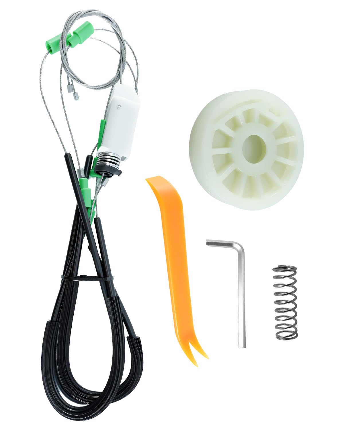 Photo 1 of ***MISSING PIECES*** MCLXYK Window Regulator Repair Front Driver Fit for Chevrolet Corvette C6 2005 2006 2007 2008 2009 2010 2011 2012 2013, Fixes Sticking/Slow