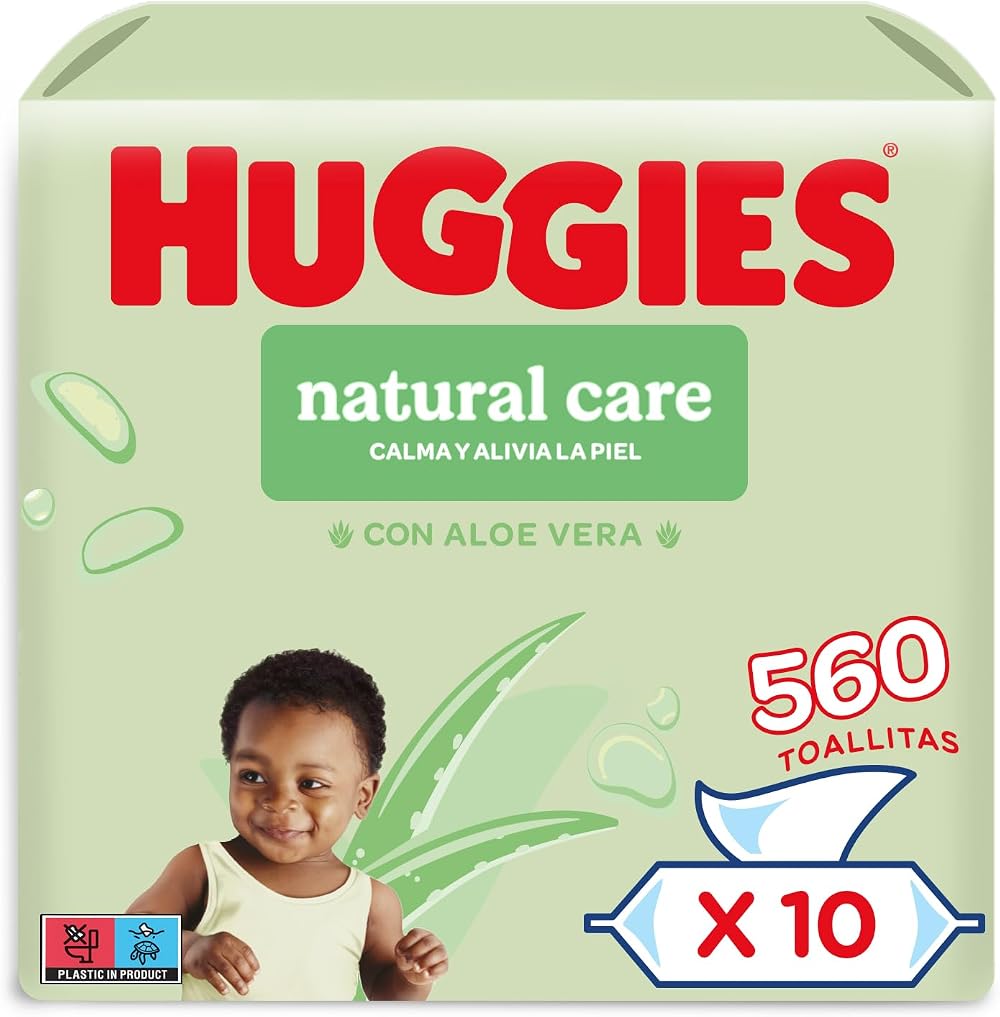 Huggies Natural Care Baby Wipes 560 Wipes 10 Packs Aloe Vera Hypoallergenic