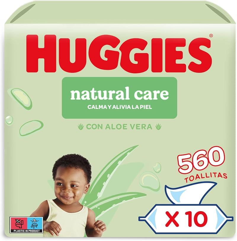 Huggies Natural Care Baby Wipes 560 Wipes 10 Packs Aloe Vera Hypoallergenic