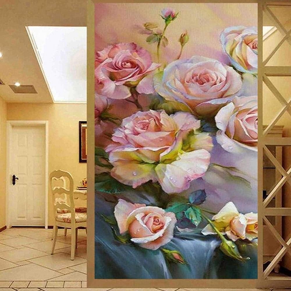 Jvu Diamond Painting Diy 5d Art Craft Wall Decoration Mosaic Rhinestone Embroidery Cross Stitch Full Diamond Rose Oil Painting 100x50cm Amazon Co Uk Home Kitchen