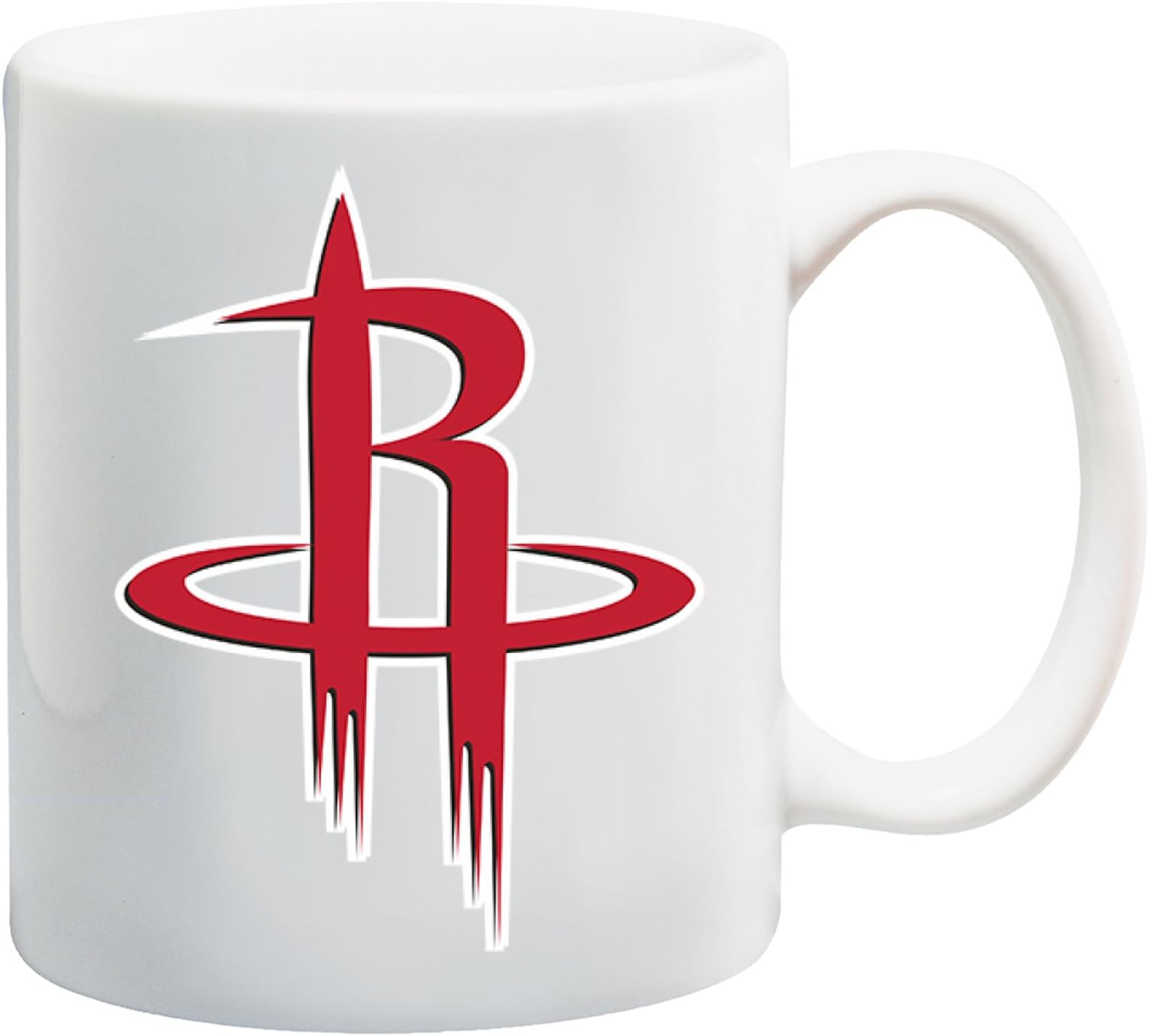 "Logo of The HoUnited Stateston Rockets, Team of National Basketball Association of America" White Tea Coffee Mug Ceramic Coffee Tea Mug Perfect for Valentines/ Easter/Summer/Christmas/Birthday/Anniversary Gift