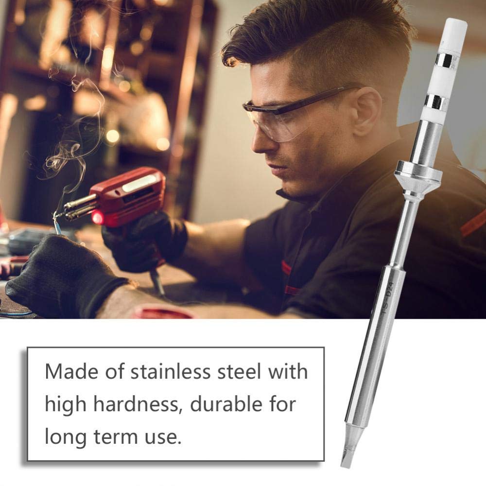Hilitand Mini Stainless Steel Soldering Iron Tips, TS100 Replacement, Mini Soldering Tips(TS-D24) - Image 3