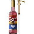 Torani Rose Syrup for Drinks, Flavoring for Tea, Lemonade, Sodas, and Cocktails, Glass Bottle with Pump Included, 25.4 Fl Oz