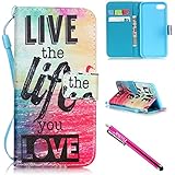 iPhone 7 Case, iPhone 7 Wallet Case, Firefish [Card Slots] [Kickstand] Flip Folio Wallet Case Synthetic Leather Shell Scratch Resistant Protective Cover for Apple iPhone 7 4.7