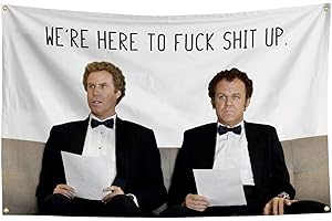 We're Here to Fuck Shit Up Flag Step Brothers The Interview Banner Flag Double Seams And Reinforced Edges With 4 Brass Fasten
