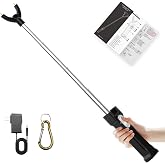 Cattle Prod Rechargeable with Led Light, Waterproof Cattle Prod Stick, Retractable Cattle Prod, Lightweight Pig Cattle Prod Livestock, Cow Prod, Electric Cattle Prod, 37 Inch, Black