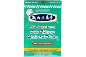 SOLSTICE MEDICINE COMPANY Wu Yang Brand Pain Relieving Medicated Plaster (40 Plasters per Box) (1 Box)