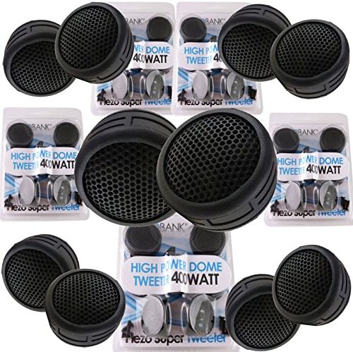 Audiobank 5 Pairs 2000W Total Power Super High Frequency Mini Dome 1 Inch Car Tweeters 5X