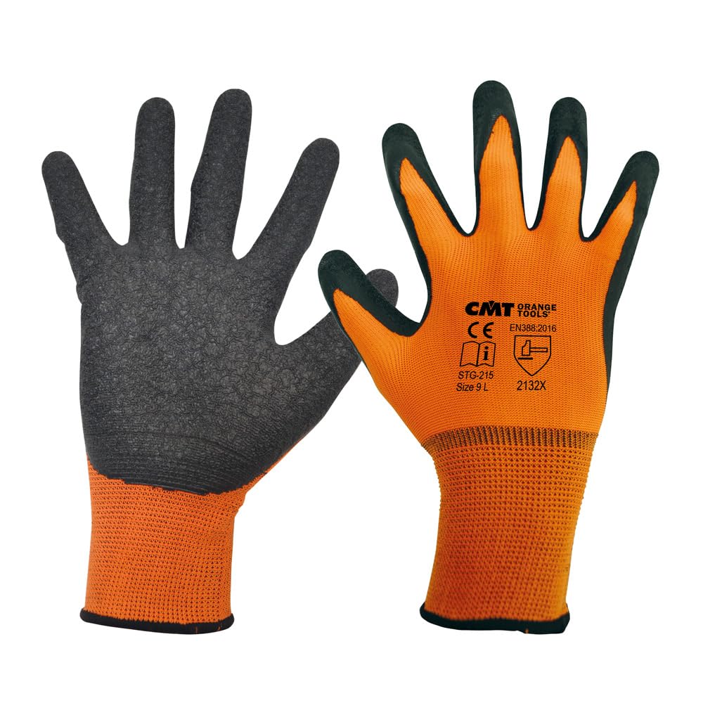 CMT Orange Tools GLA-10XL Work Gloves Polished Orange/Latex Size XL (10)
