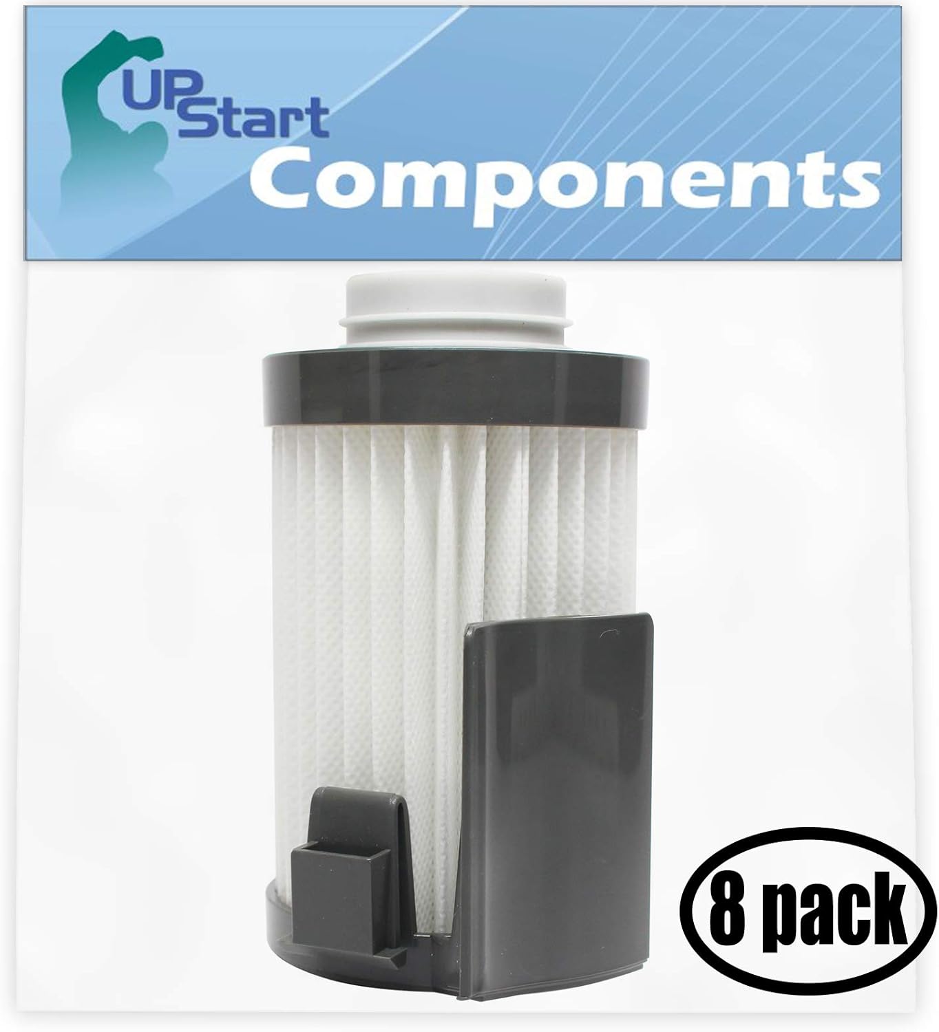 Upstart Battery 8-Pack Replacement for Eureka 62731C Vacuum Dust Cup Filter - Compatible with Eureka DCF-10, DCF-14 Filter