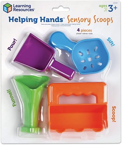 Learning Resources Helping Hands Sensory Scoops 4 Pieces Fine Motor Toys