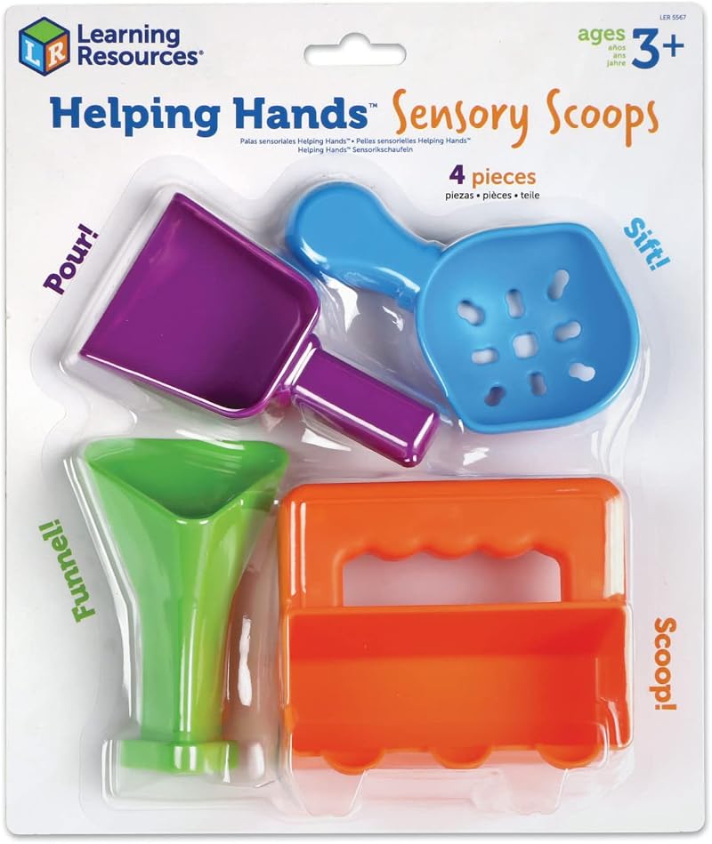 Learning Resources Helping Hands Sensory Scoops 4 Pieces Fine Motor Toys