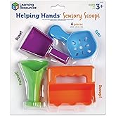 Learning Resources Helping Hands Sensory Scoops, 4 Pieces, Ages 3+, fine Motor Skills, Sensory Toys for Children, Sensory Toy