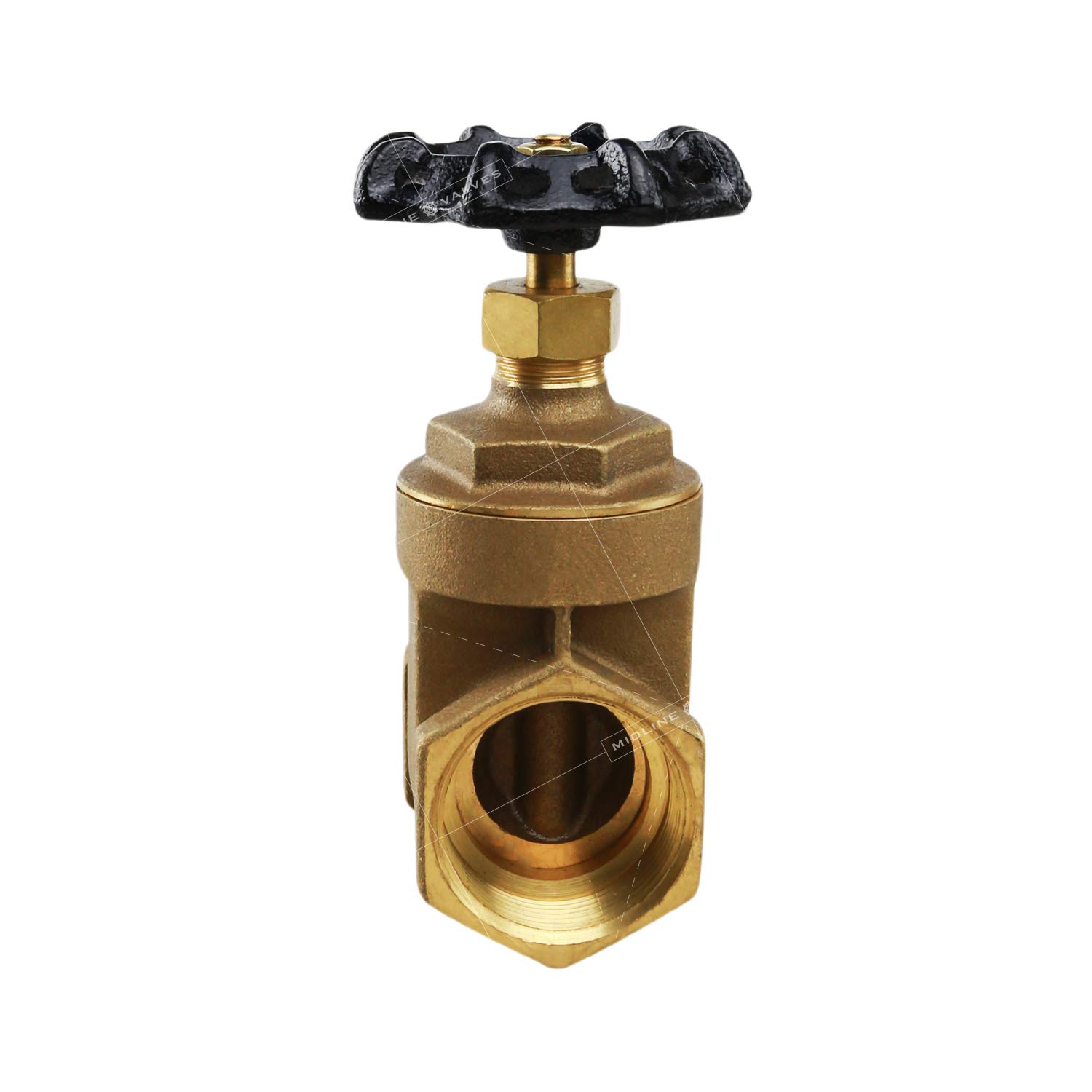 Valvola Di Arresto Steampunk 1/2 Pollice - In Ferro Rosso E Oro, A Tre Vie, Per Illuminazione O Irrigazione, Stile Vintage