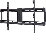 Amazon Basics Low-Profile TV Wall Mount, 81.2-218 cm, Black, Horizontal Post view 1