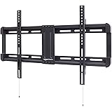 Amazon Basics Low Profile TV Wall Mount with Horizontal Post Installation Leveling for 32-Inch to 86-Inch TVs, Black