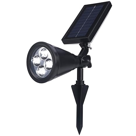 Dosige 1PCS Solar Gartenleuchten LED Superhelle Outdoor Spotlight Wasserdicht Solarleuchten Landschaft Beleuchtung Wasserdich