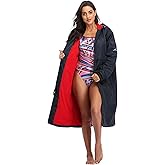 Adoretex Unisex Waterproof Swim Parka, Hooded Warm Scuba Coat Surf Jacket for Men and Women