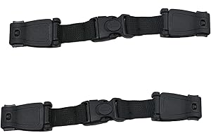 CAOXIONG 2 Pcs Child Chest Harness,Anti-Slip Baby Chest Guard,Anti Escape Safety Harness Strap Lock,Compatible with Car Seats,Strollers,High Chairs,Baby Carrier,Schoolbags(Black)