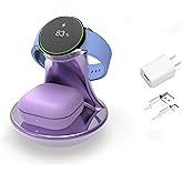 iMorde for Samsung Galaxy Watch Charger Stand Ultra 7 6 5 4 3 Pro Classic,Fast Charging for Samsung Watch Charger Holder,for Galaxy 3/2/Buds+/Buds 2 Pro,Wireless Charging USB C(Purple)