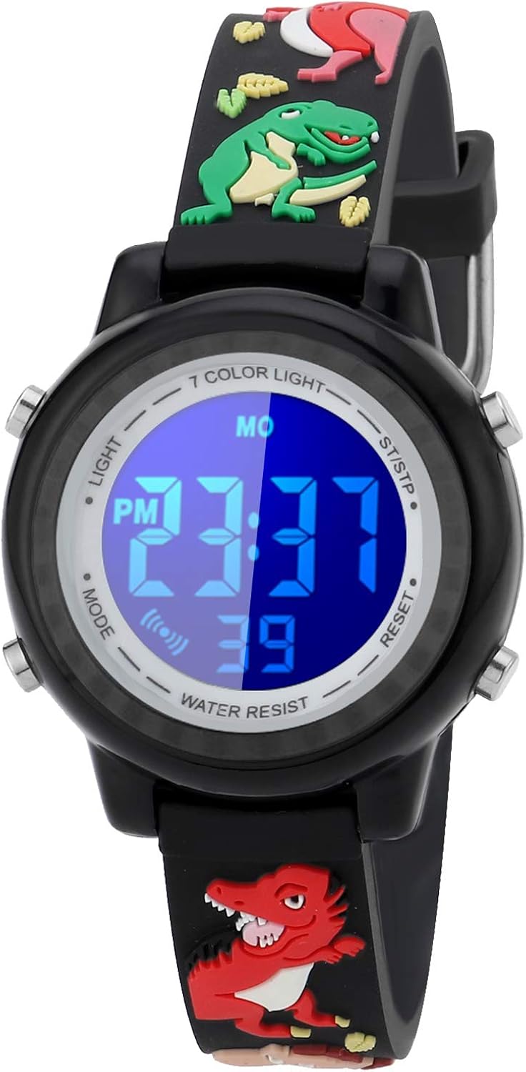 Kids Watch Sport Multi Function 50M Waterproof LED Alarm Stopwatch Digital Child Wristwatch for Boy Girl