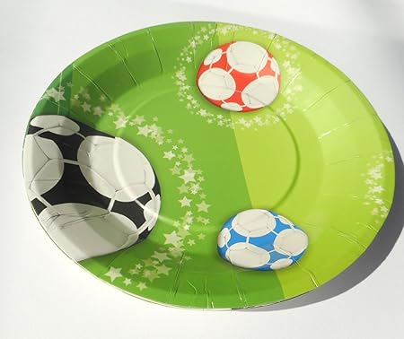 サッカーボール柄パーティ皿 小 5枚入り おもちゃ雑貨 おもちゃ Amazon