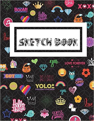 Colorful Kid Sketch Book Black 8 5x11 110 Sheets 2 Pages Use As Journal Notebook Vision Book Dream Book Composition Diary Work Book Journals Kai Amazon Com Books
