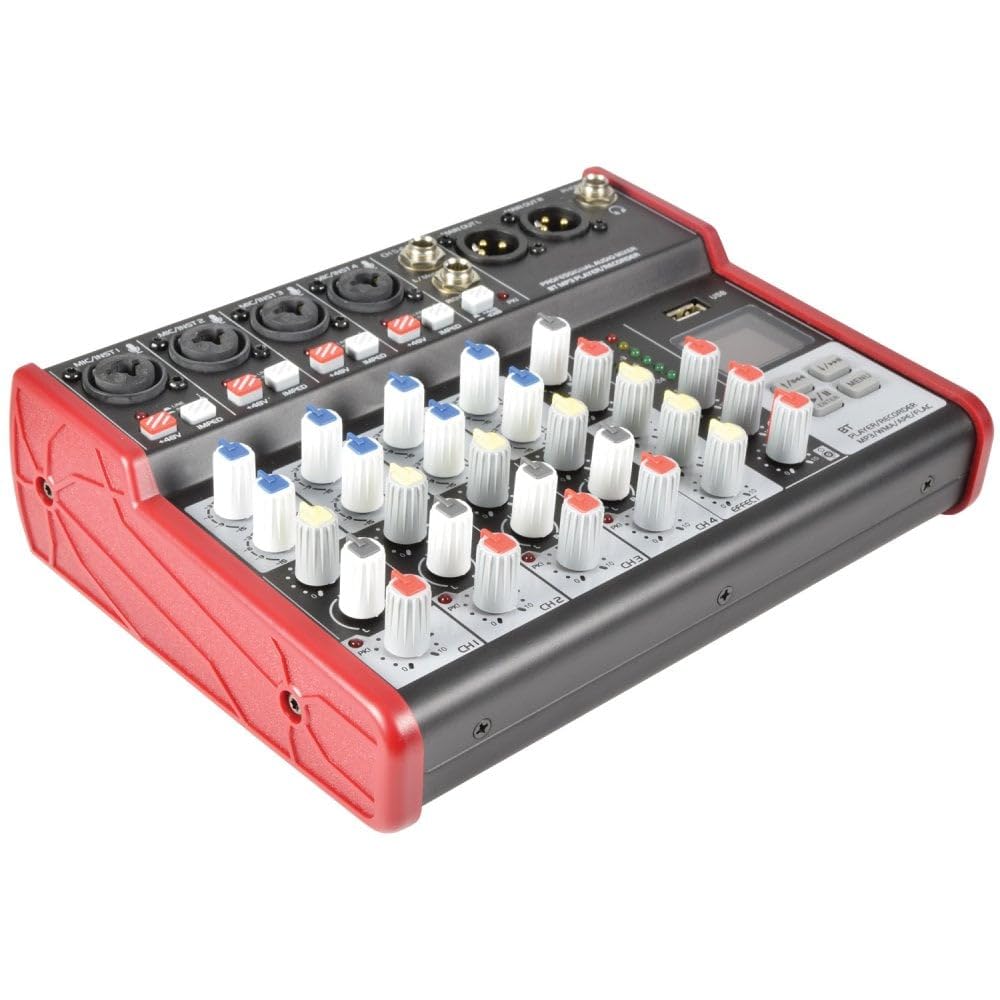 Citronic | CSM Compact Mixer With USB & Bluetooth | 4 mono + 1 stereo