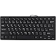 Arabic Keyboard, Bilingual Arabic and English Keyboard Wired USB Connection Bilingual Language Wired Keyboard, Silent Business 78 Keys Keyboard,Plug & Play