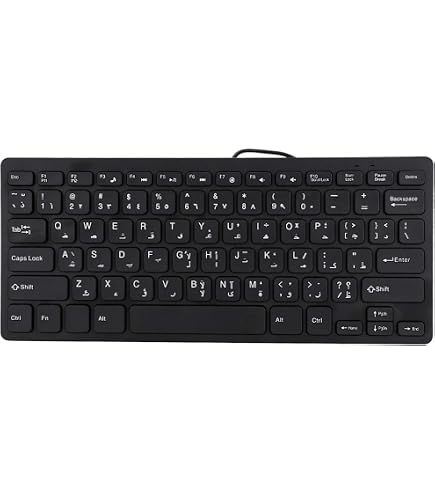 Gaming Keyboard - Ergonomic Design Wired Mechanical Feeling Keyboard With Rainbo