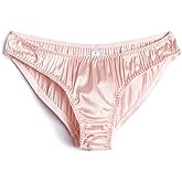 FEELITS 100% Mulberry Silk Underwear, Women's Silk Satin Low Rise Bikini Panties, Cute Sexy Shiny Panties for Women