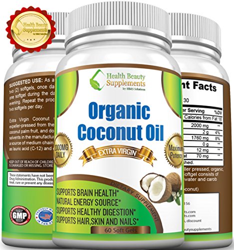 ** extra pure virgin coconut capsules ** fast acting fo…