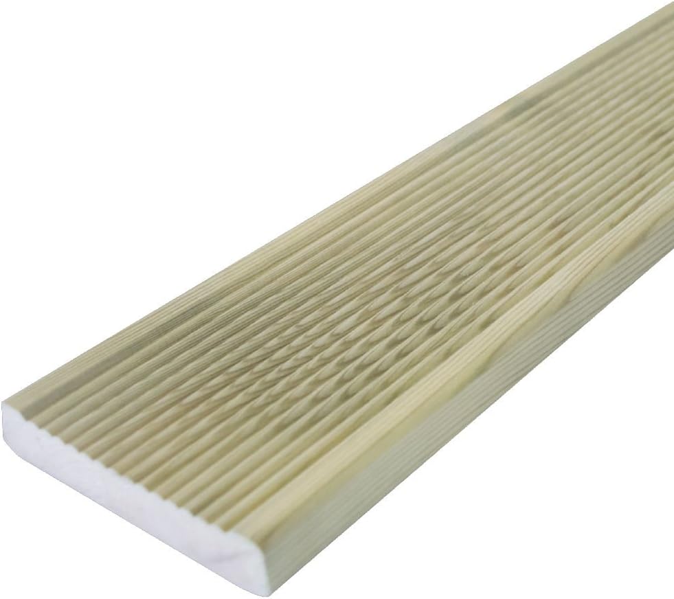 10 Super Saver Decking Boards - Tanalised Garden Deck Boards (10 x 2.4m Super Saver Boards)