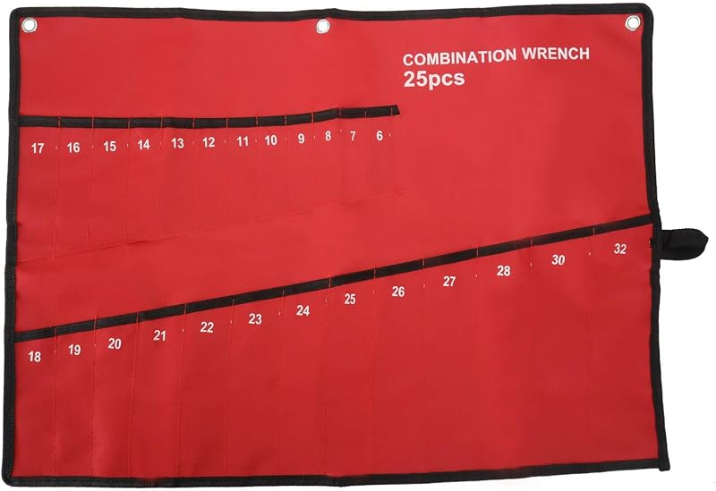 Be In Your Mind 25 Pocket Tool Roll Bag Wrench Spanner Plier Screwdriver Storage
