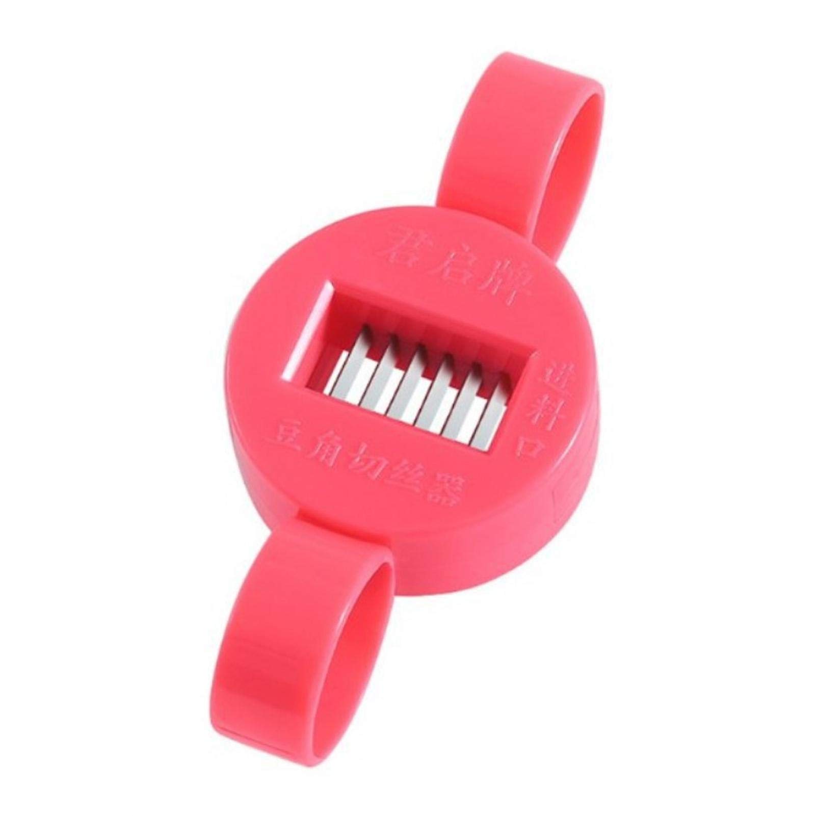 Runner Bean Stringer and Slicer, Vegetable Cutter, Shredded Device Cutter Gadget for Kitchen, Red