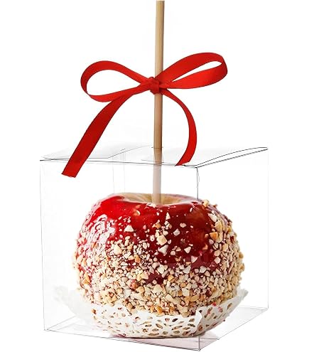 Amazon.com: FUNSUEI 50 Pack Clear 4x4x4 Apple Boxes with Hole Top