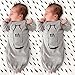 FEITONG Newborn Infant Baby Boys Long Sleeve Print Gowns (6 Months, Gray)