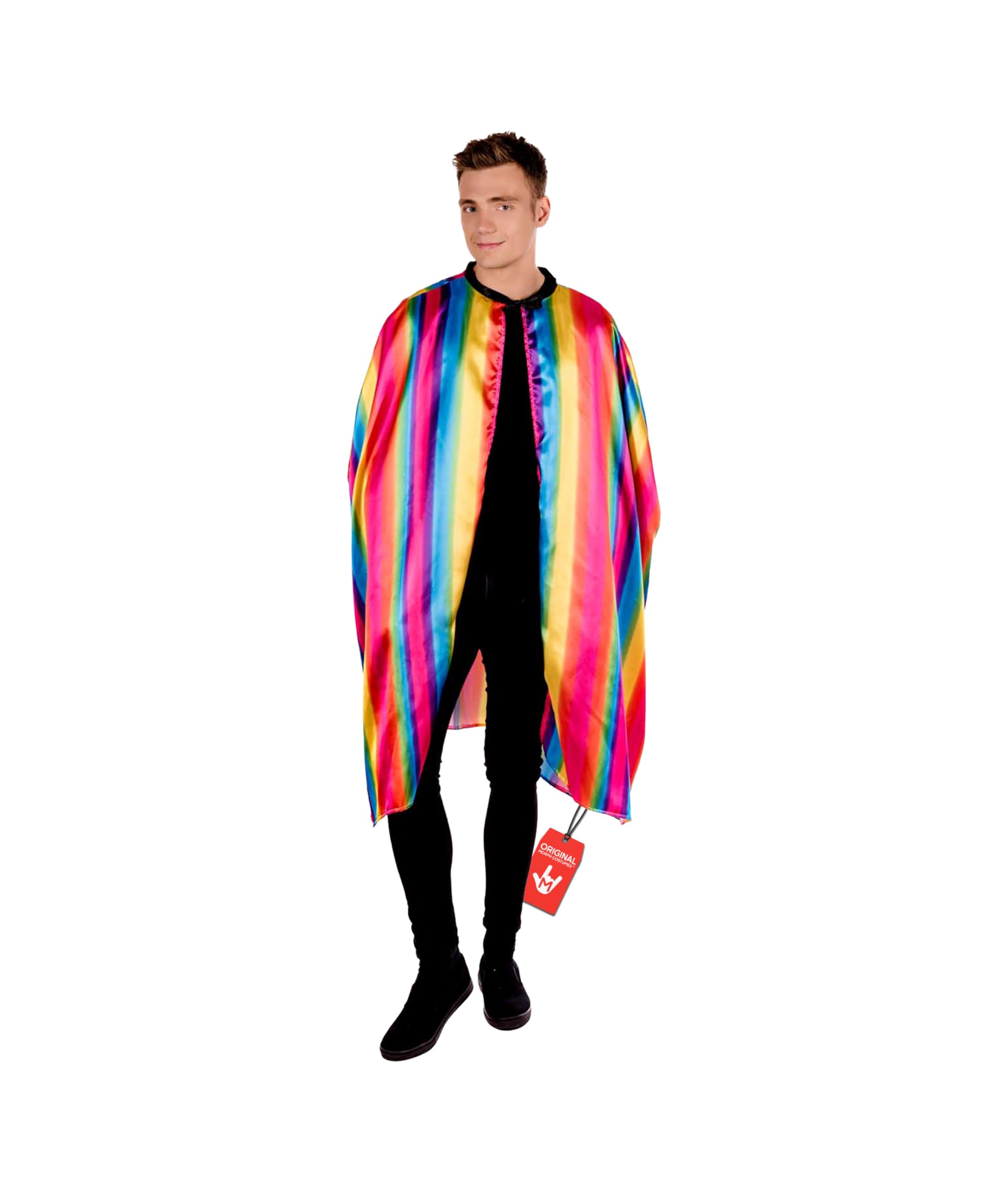 Fun Shack Rainbow Cape Costume - Adult Rainbow Fancy Dress for Pride Events and Festivals - One Size Fits Most, One Size
