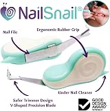 Nail Snail Baby Nail Care Kit 3 in 1 Trimmer File Under Nail Cleaner view 2